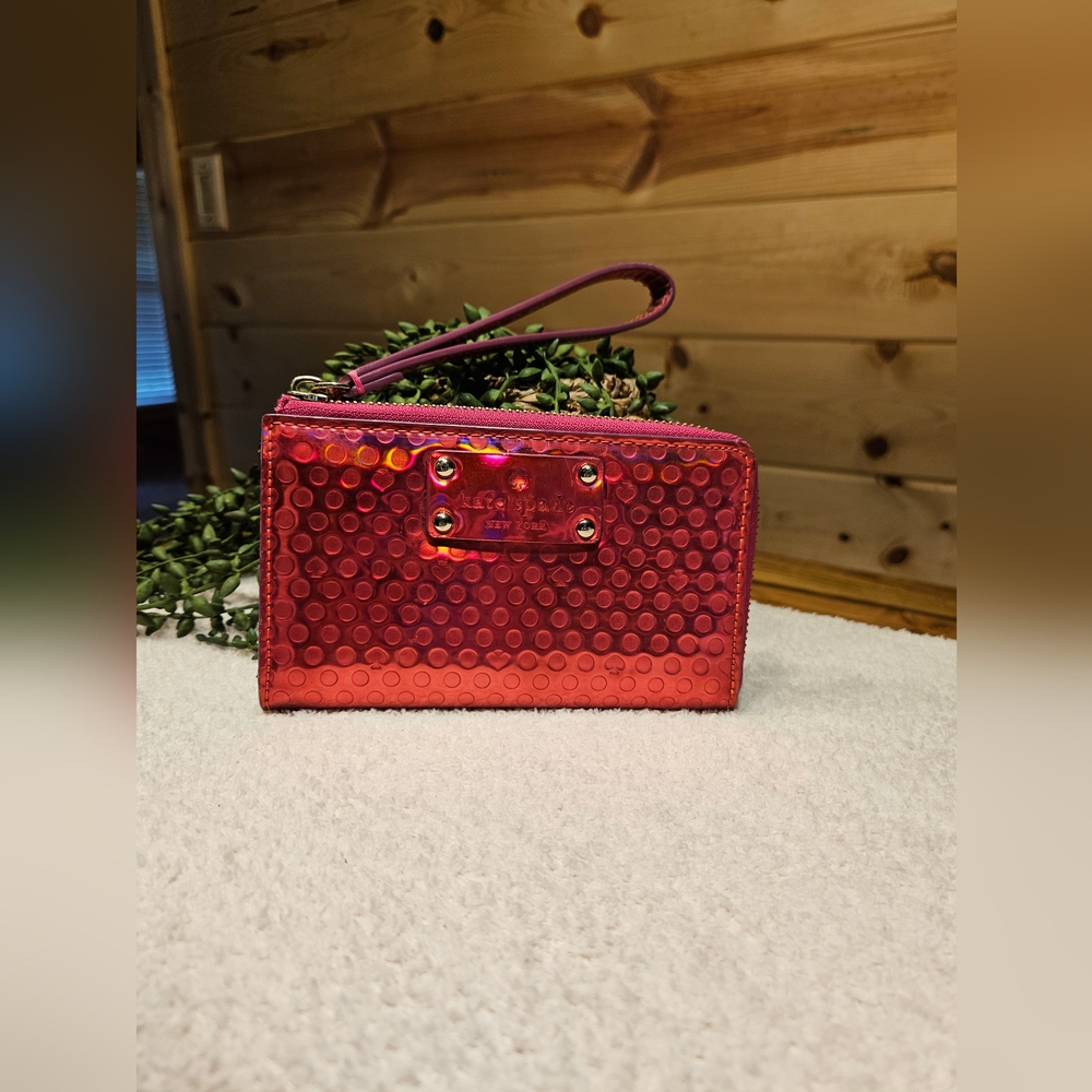 Kate Spade Shiney Hot Pink Wristlet